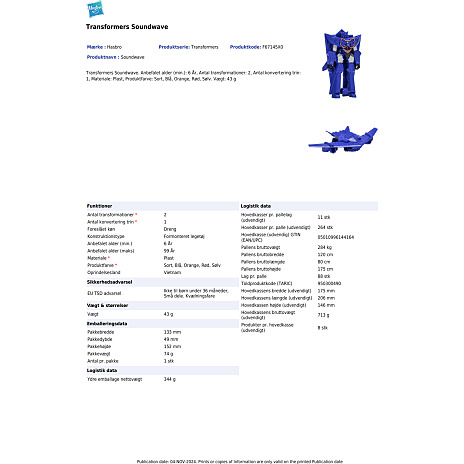 Transformers figur – flere varianter – assorteret