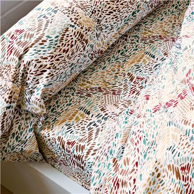 Linge de lit chouette des neiges - BECQUET CRÉATION