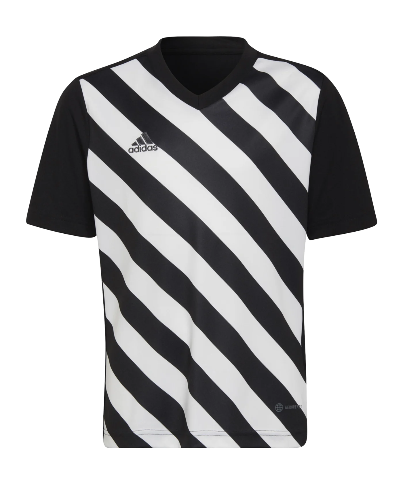 adidas Entrada 22 GFX Trikot Kids Schwarz Weiss