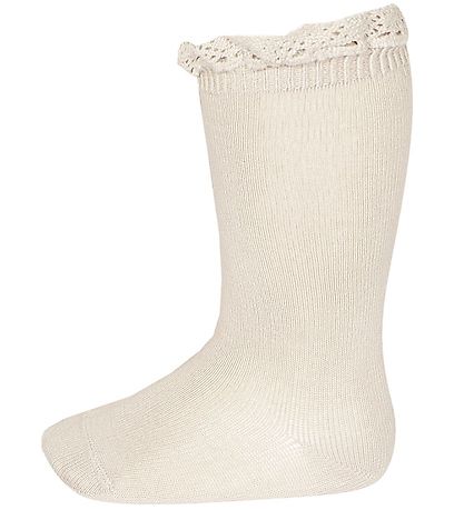 Condor Kniestrümpfe m. Spitze - Beige