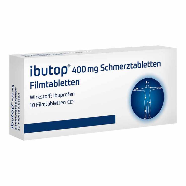 ibutop® 400 mg Schmerztabletten von axicur®, 10 St