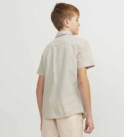 Jack & Jones Skjorte - JjeLinen - Crockery