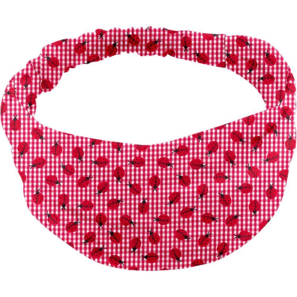 Bandeau Fichu Bébé Vichy Coccinelle