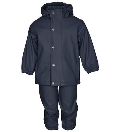En Fant Regenkleidung m. Träger - PU - Blue Night