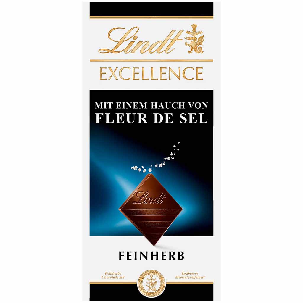 Lindt EXCELLENCE Fleur de Sel Feinherb 100g MHD:28.9.25