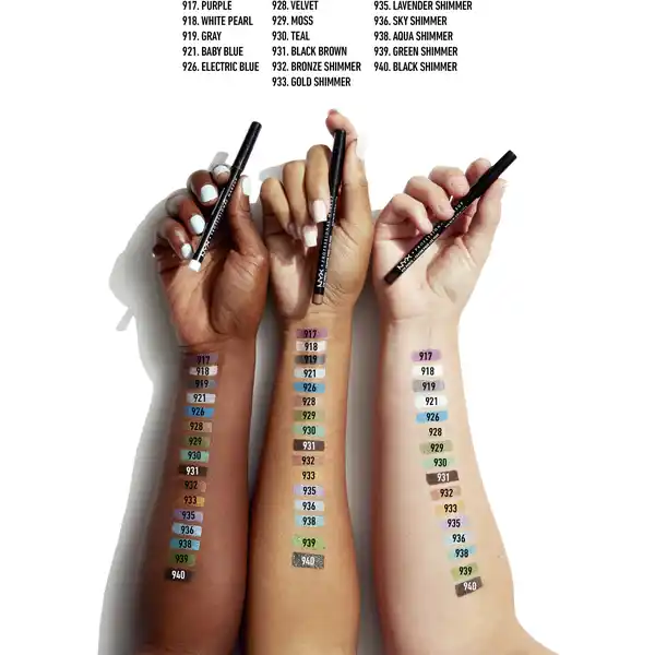 Kajal Slim Eye Pencil 940 Black Shimmer