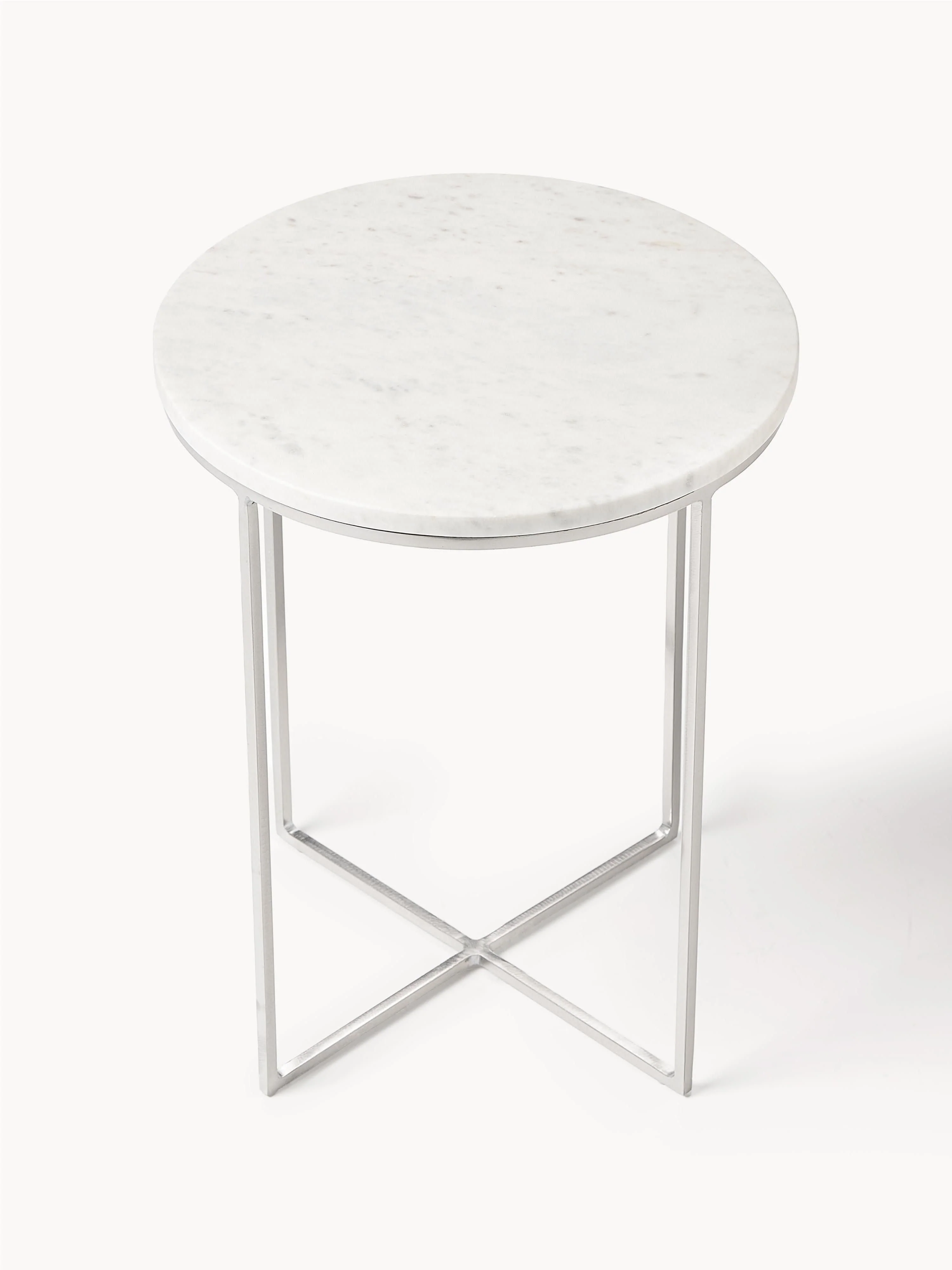 Ronde marmeren bijzettafel Alys