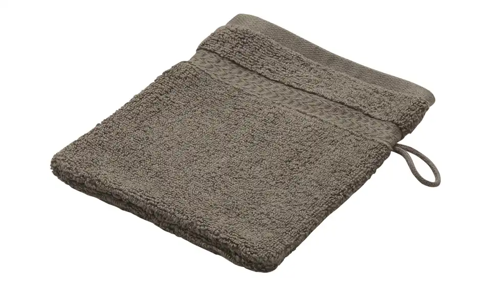 Waschhandschuh Kuschel Wuschel Braun 16x21 cm