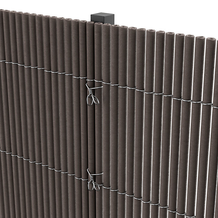 Canisse LOP PVC gris L.3 m x H1 m