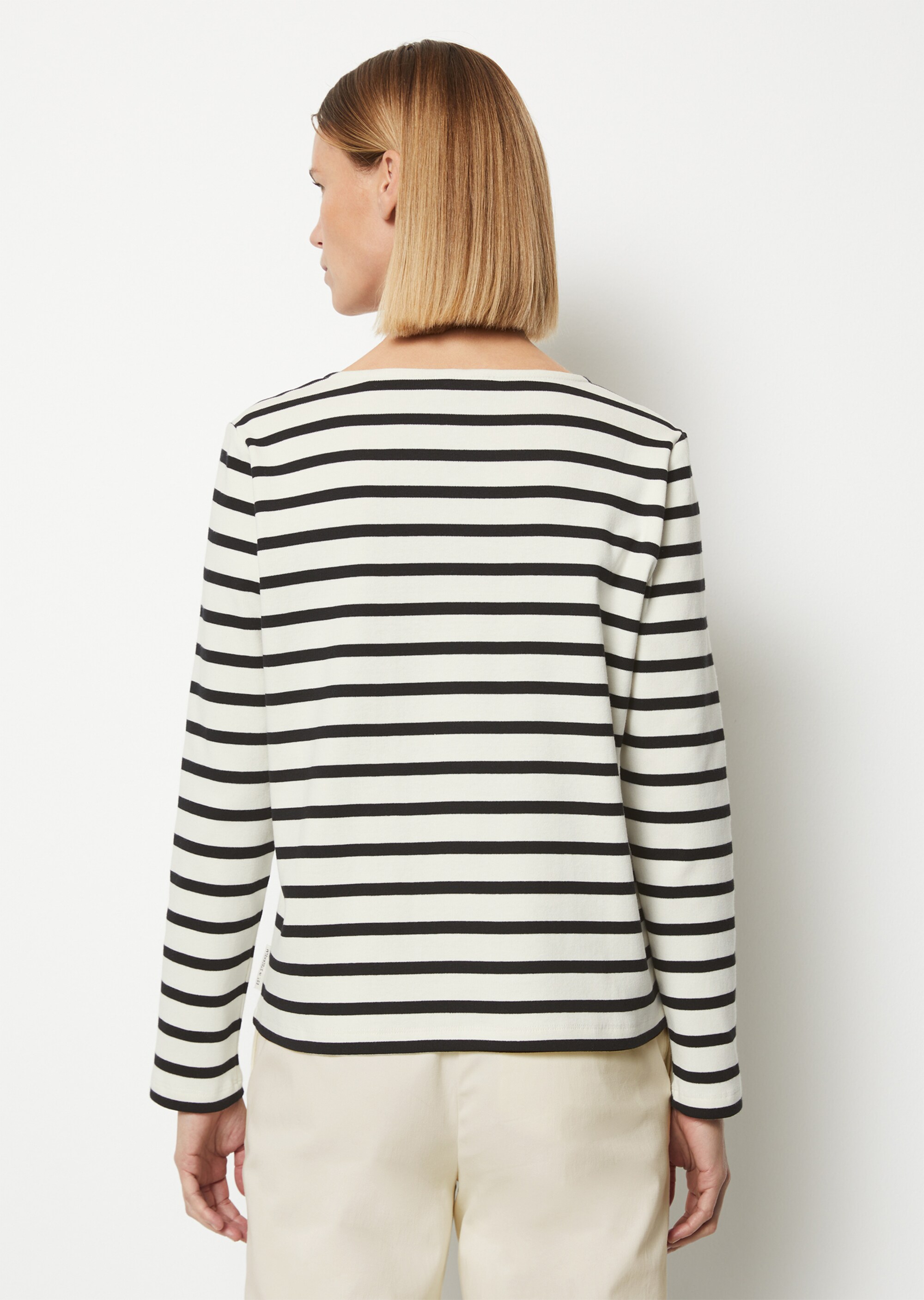 Longsleeve im Breton-Stil regularaus garngefärbtem Organic Cotton