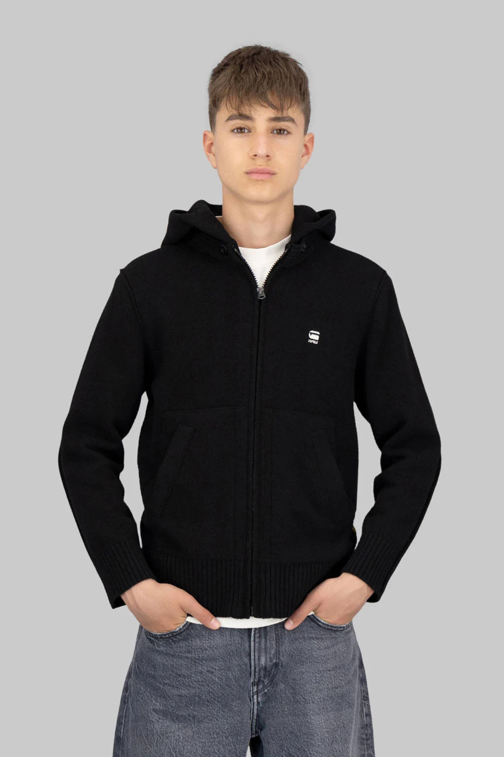 G-STAR wollen sweatvest zwart