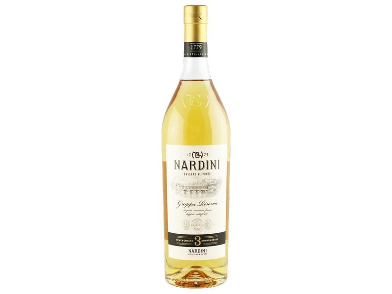 Nardini Grappa Riserva 1 l Hochprozentiges Trauben-Destillat aus Italien