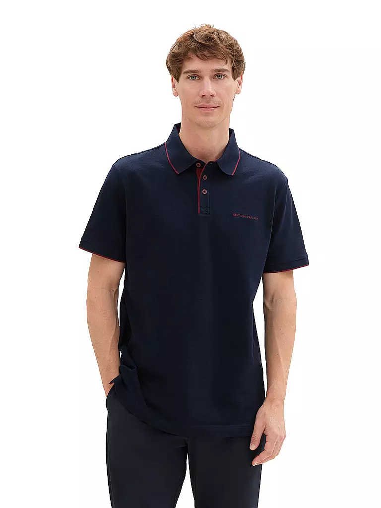 TOM TAILOR Poloshirt Regular Fit dunkelblau