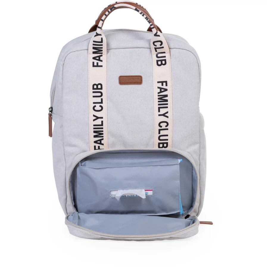 CHILDHOME Wickelrucksack Family Club Signatur Off White