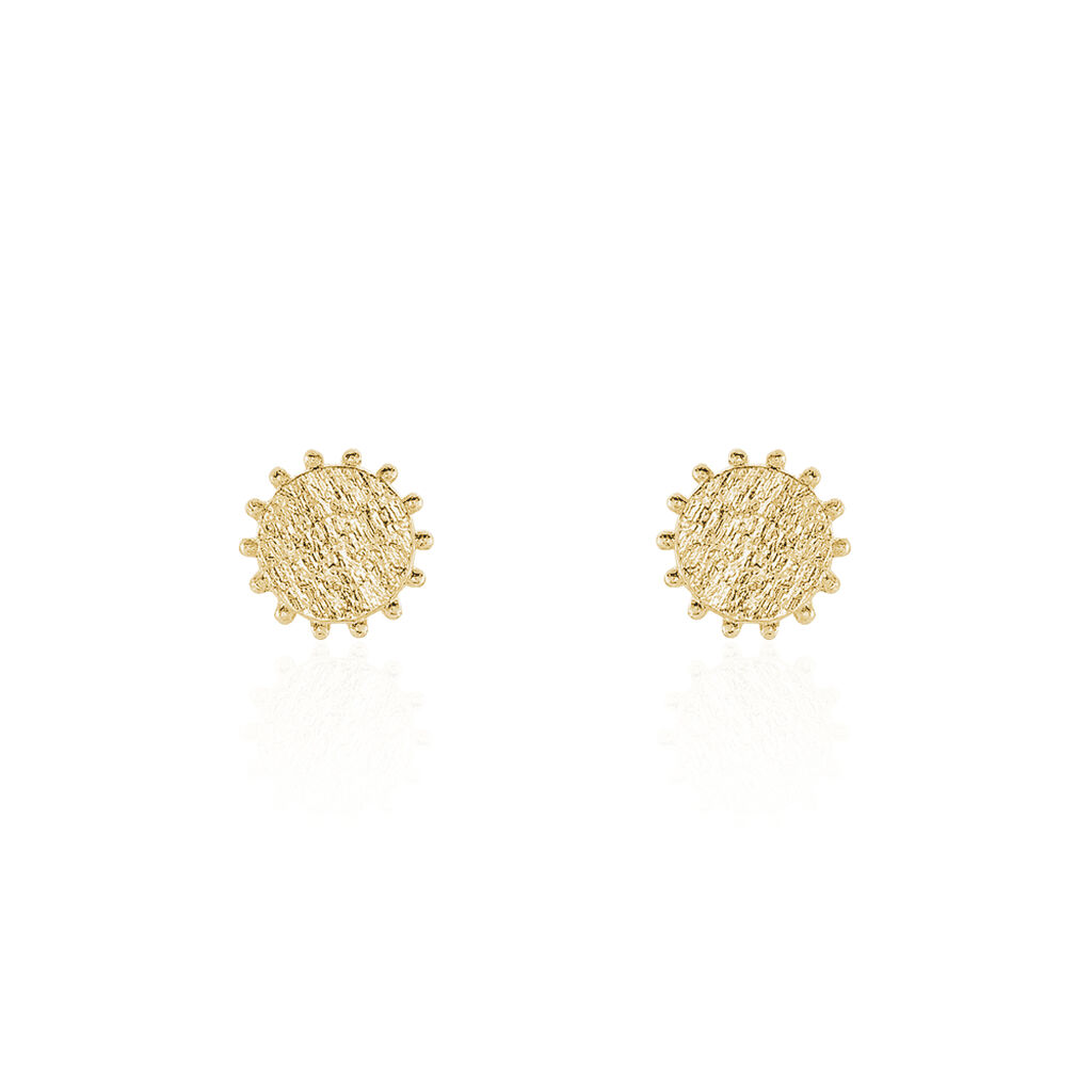 Boucles D'oreilles Puces Maggi Plaqué Or Jaune