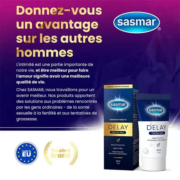Gel lubrificante retardante Sasmar 30 ml