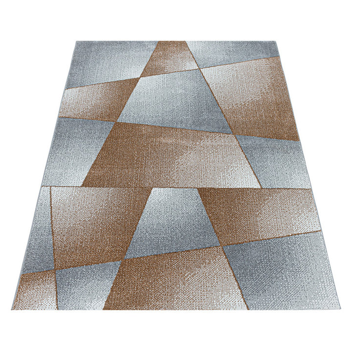 Laagpolig vloerkleed - Smoothly Design Bruin/Grijs