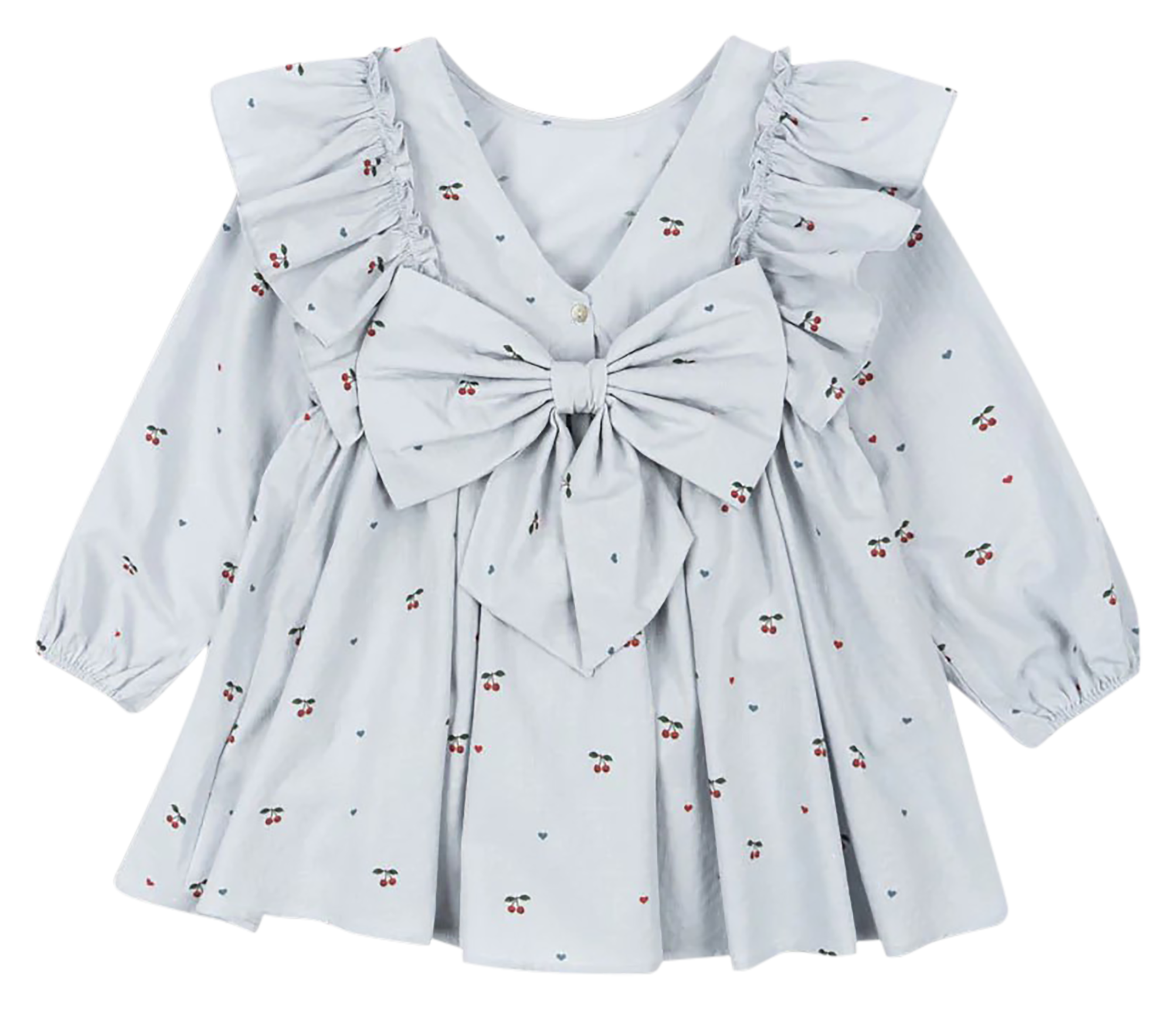 EVIA - Blouse ample imprimée en coton bio | Bleu