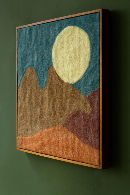 Dutchbone Chandra schilderij wolvilt 74x74