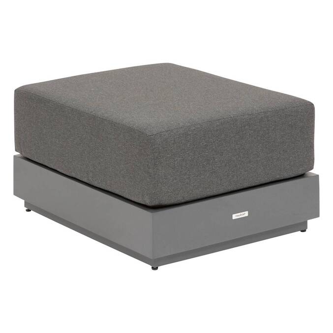 Pouf de jardin ALLURE Graphite & Gris foncé
