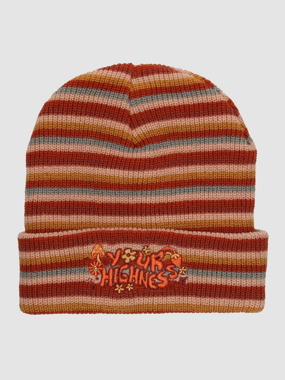 Your Highness In The Groove Stripe Beanie orange