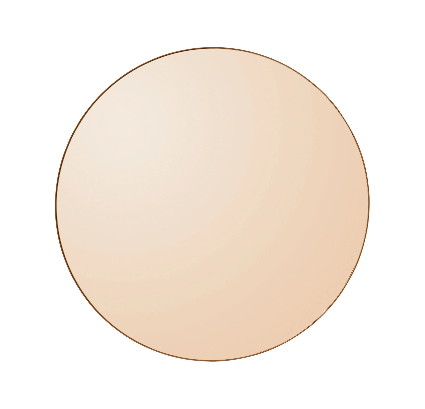 CIRCUM SMALL - Miroir mural bois | Jaune