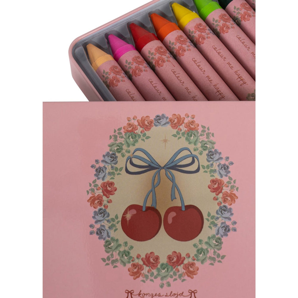 Køb Konges Sløjd Cherry Sløjfe Crayons Bees Wax 10 Pcs