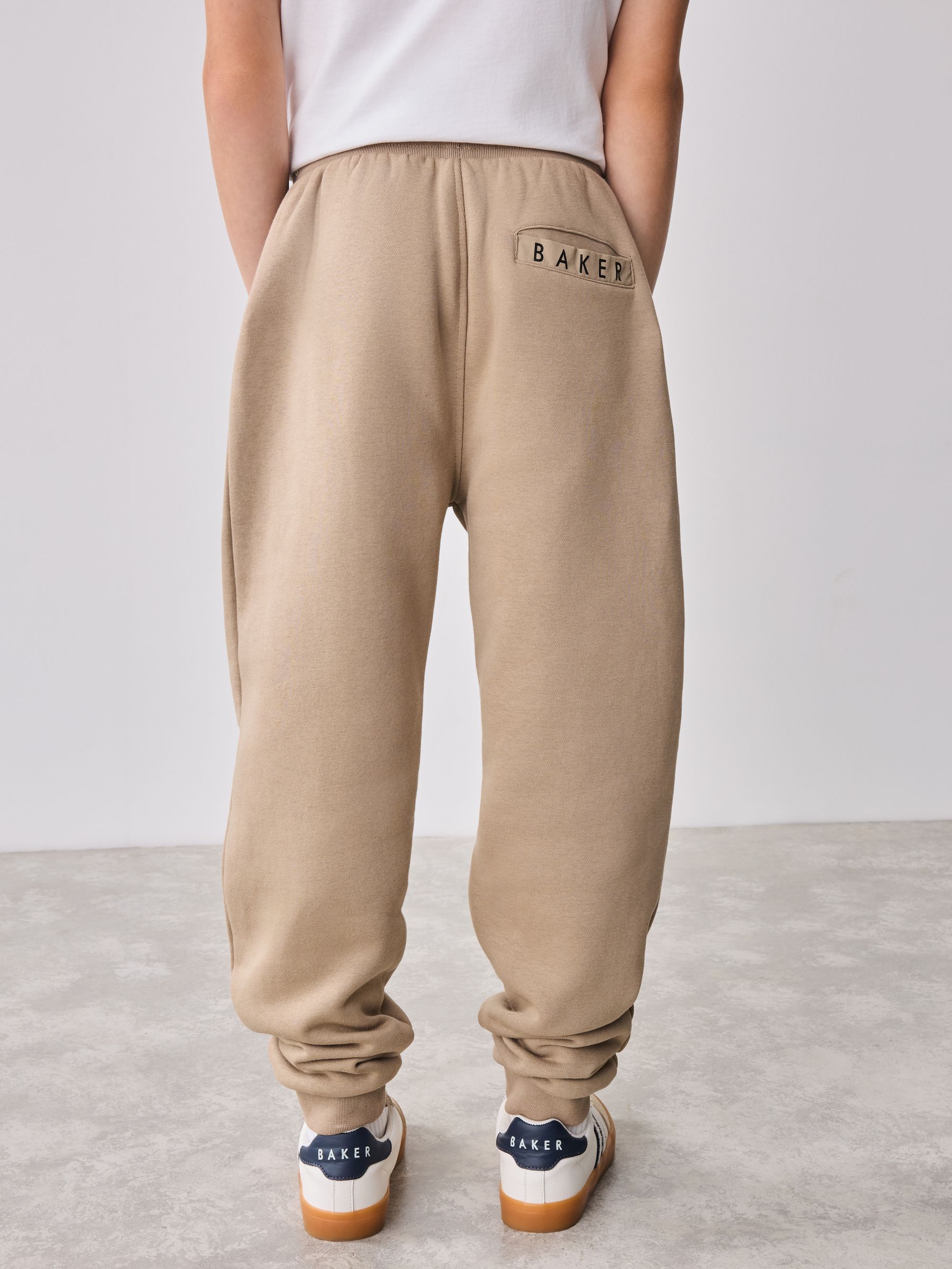 Pastelgeel - Baker by Ted Baker Zip Through Hoodie T-Shirt And Joggers 3 Piece Set
