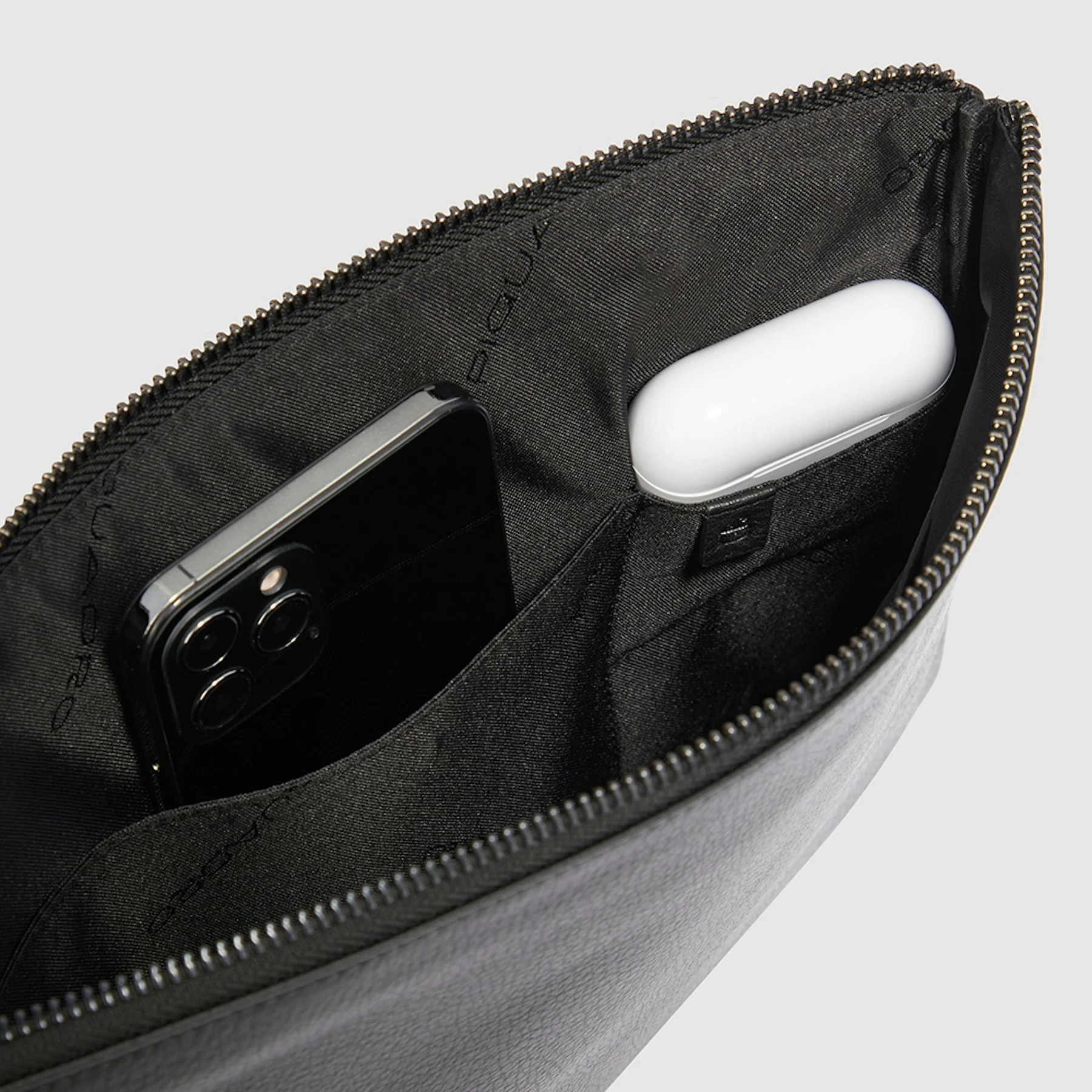 Pochette en cuir | Bleu