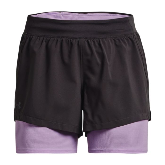 Under Armour Dame Shorts Iso-Chill Run 2in1 Shorts Sort