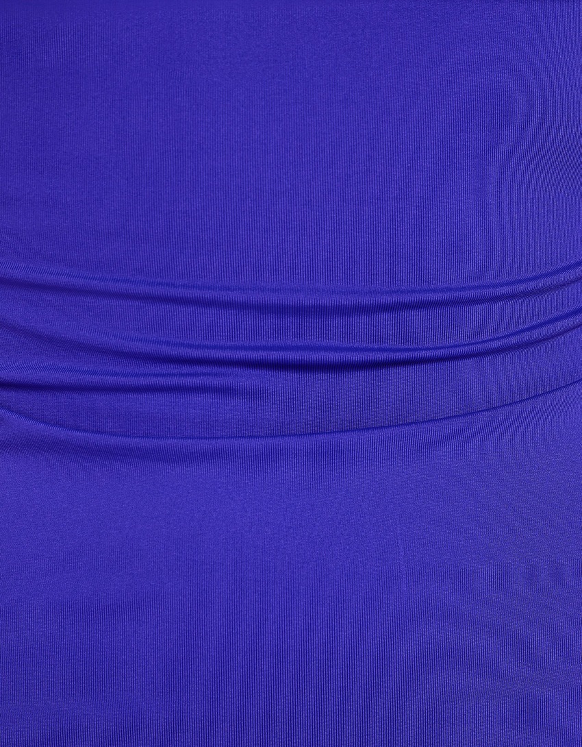 Vestido longo justo com alças finas