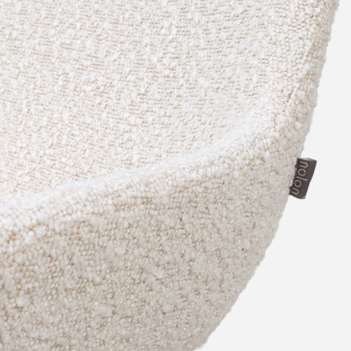 Barkruk Nino-Isa bouclé beige - zwart onderstel - 75cm