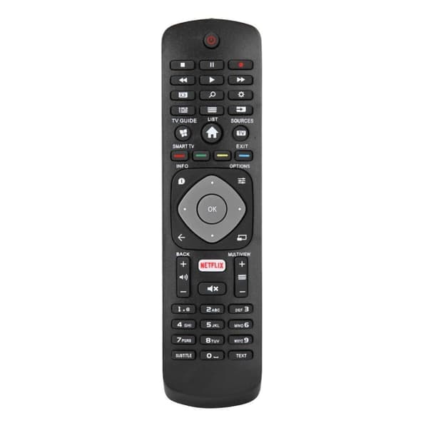 Universell smart-TV-fjernkontroll med Netflix for Philips