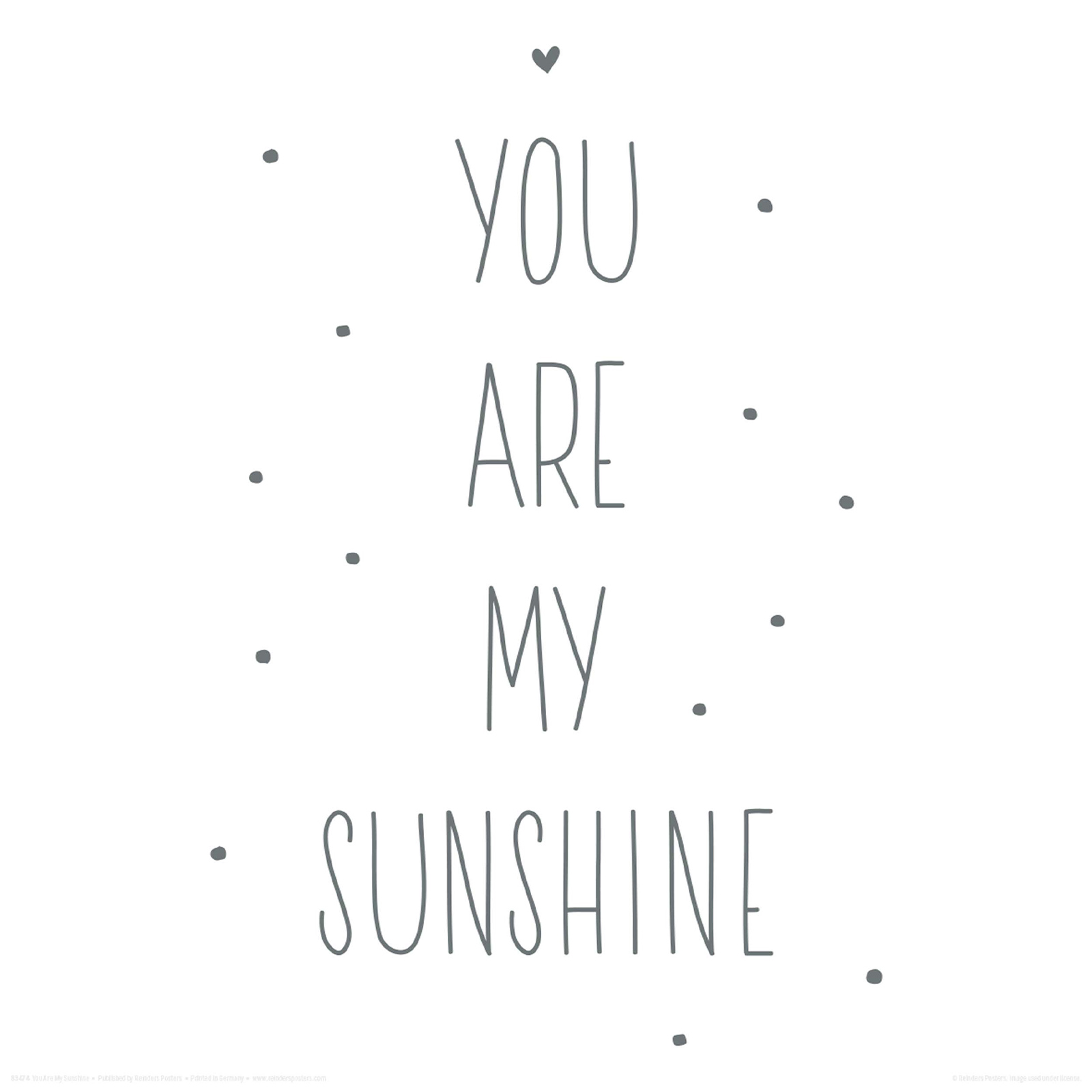Deco-Panel YOU ARE MY SUNSHINE - 30x30 cm