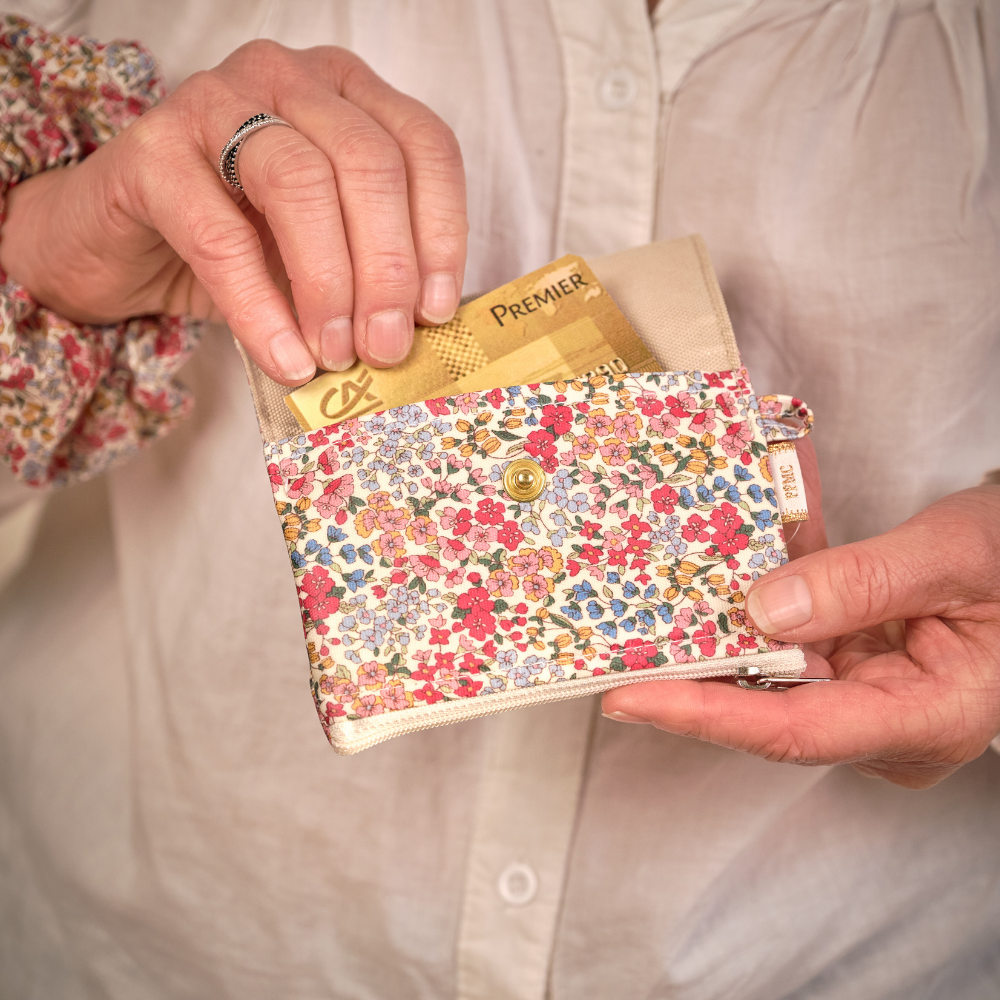 Mini Pochette Porte-Monnaie Porcelaine Rosée