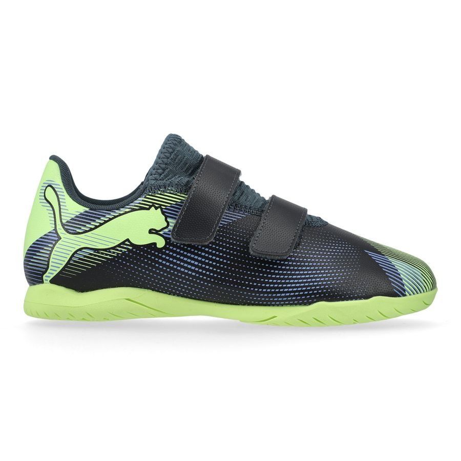 PUMA Future 7 Play Velcro IT Lights Out - Gray Skies/Violet/Fizzy Apple/Blanc Enfant