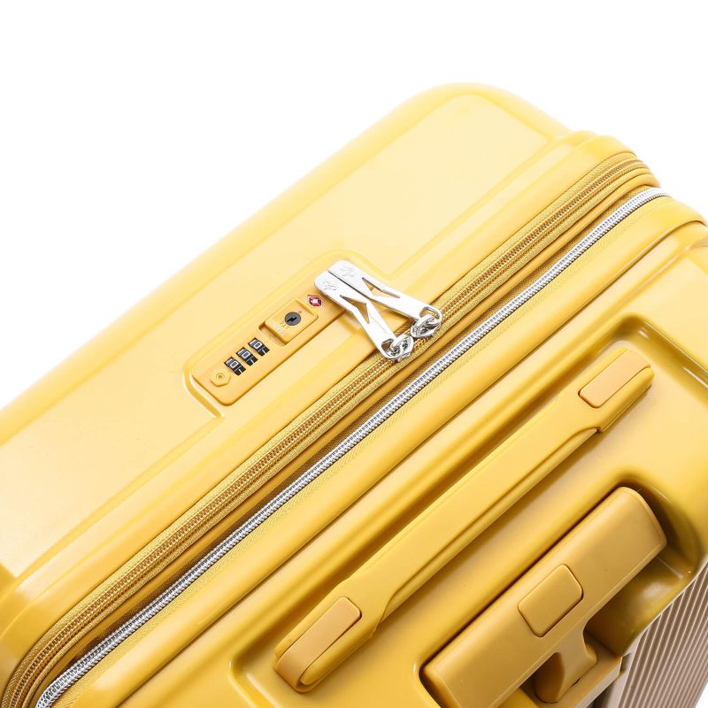 Valise cabine rigide 9925 Extensible 55 cm Moutarde
