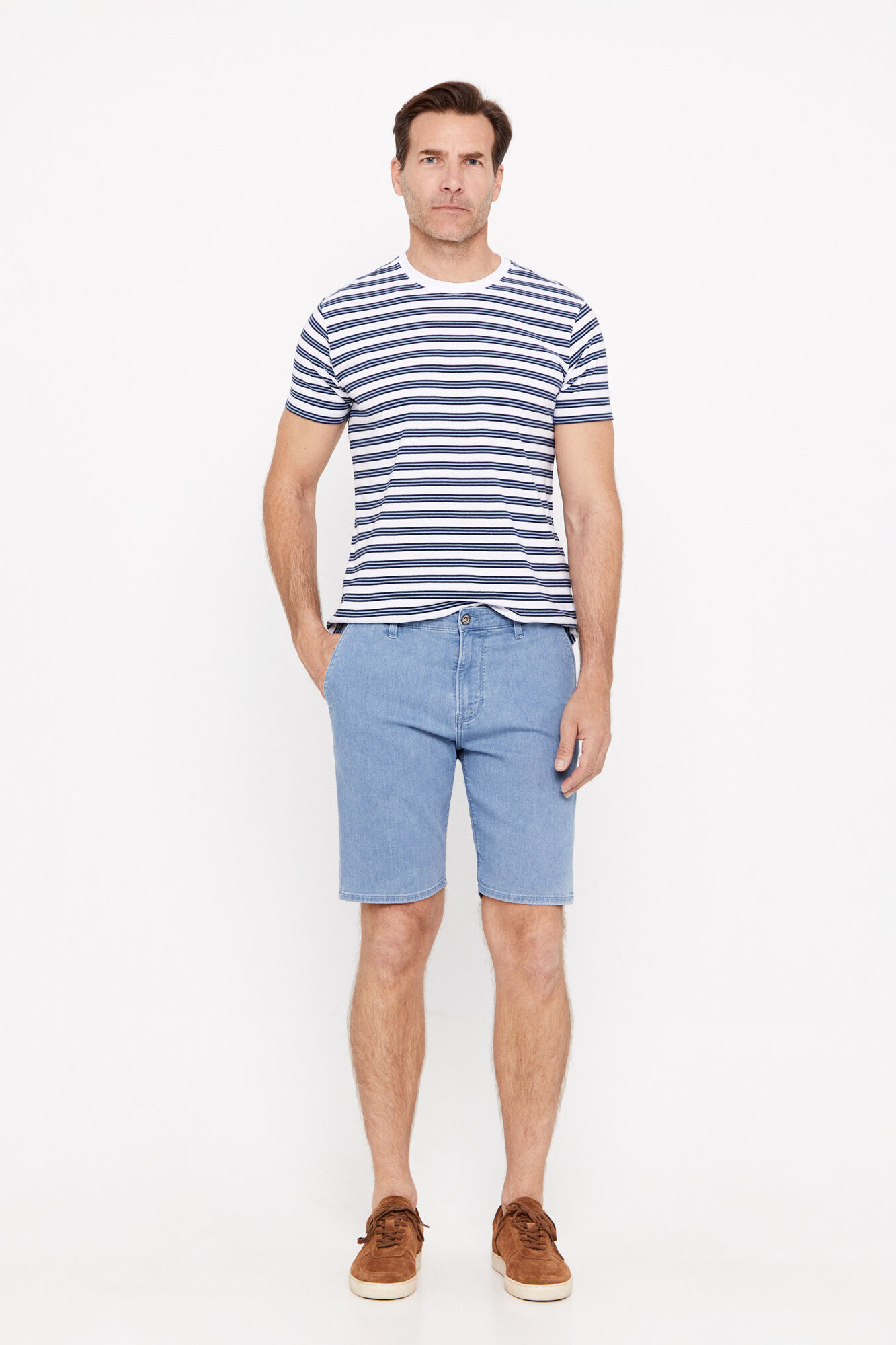 Bermuda jeans clara - Azul