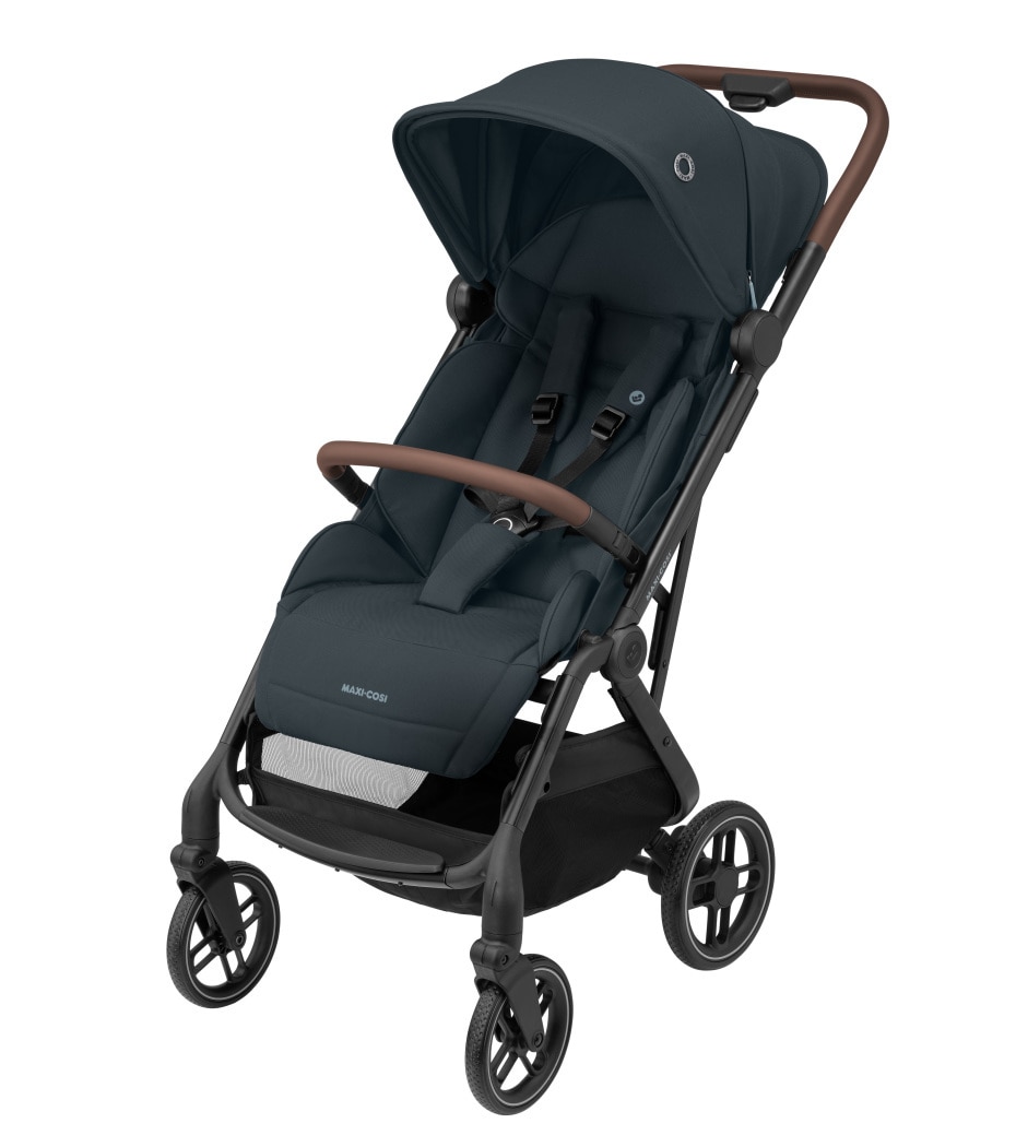 Soho 0 - 4 Y   0 - 22 kg    Automatischer Klappmechanismus |    Geräumiger Sitz mit ergonomischen Liegepositionen |    Große pannensichere Räder |    Intelligentes Travelsystem |