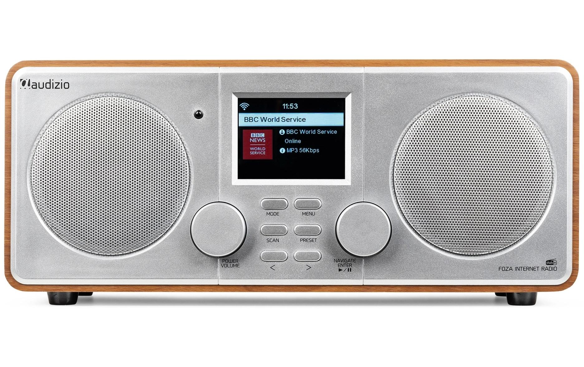 DAB+ Radio Foza Braun/Silber<br>All-in-One-WLAN-Internetradio mit DAB+ und UKW