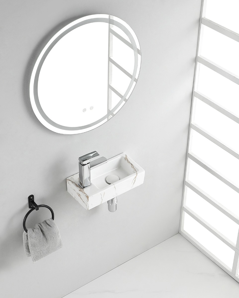 Mueller Mini Apa fontein links 36x18x9cm licht marmer