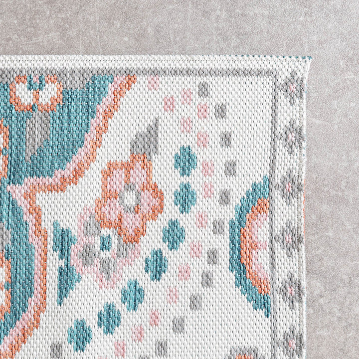 Bohemian buitenkleed - Vedra Medaillon Blauw