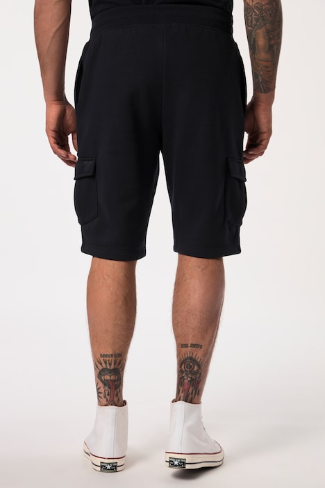Sweat-Cargobermuda, Elastikbund, Cargotaschen