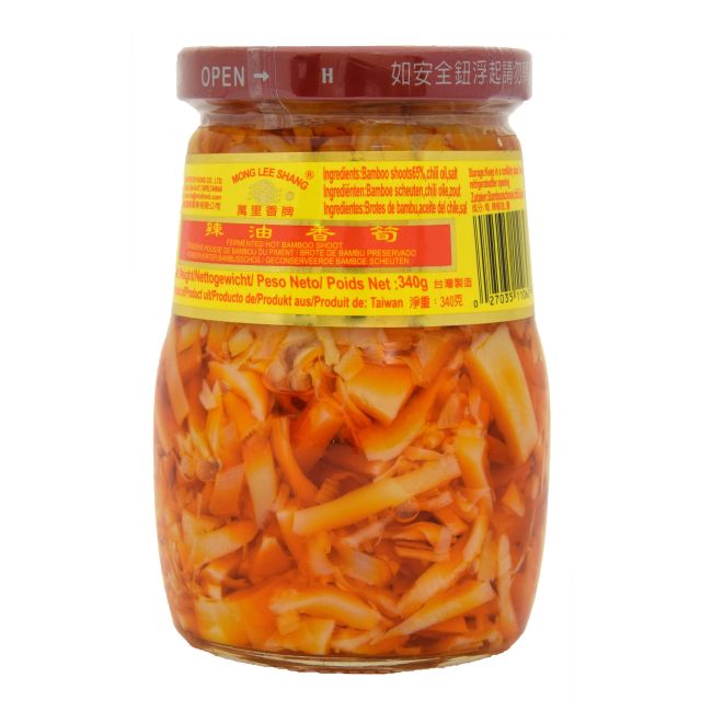 Mong Lee Shang Chili Hete Bamboescheuten 340g
