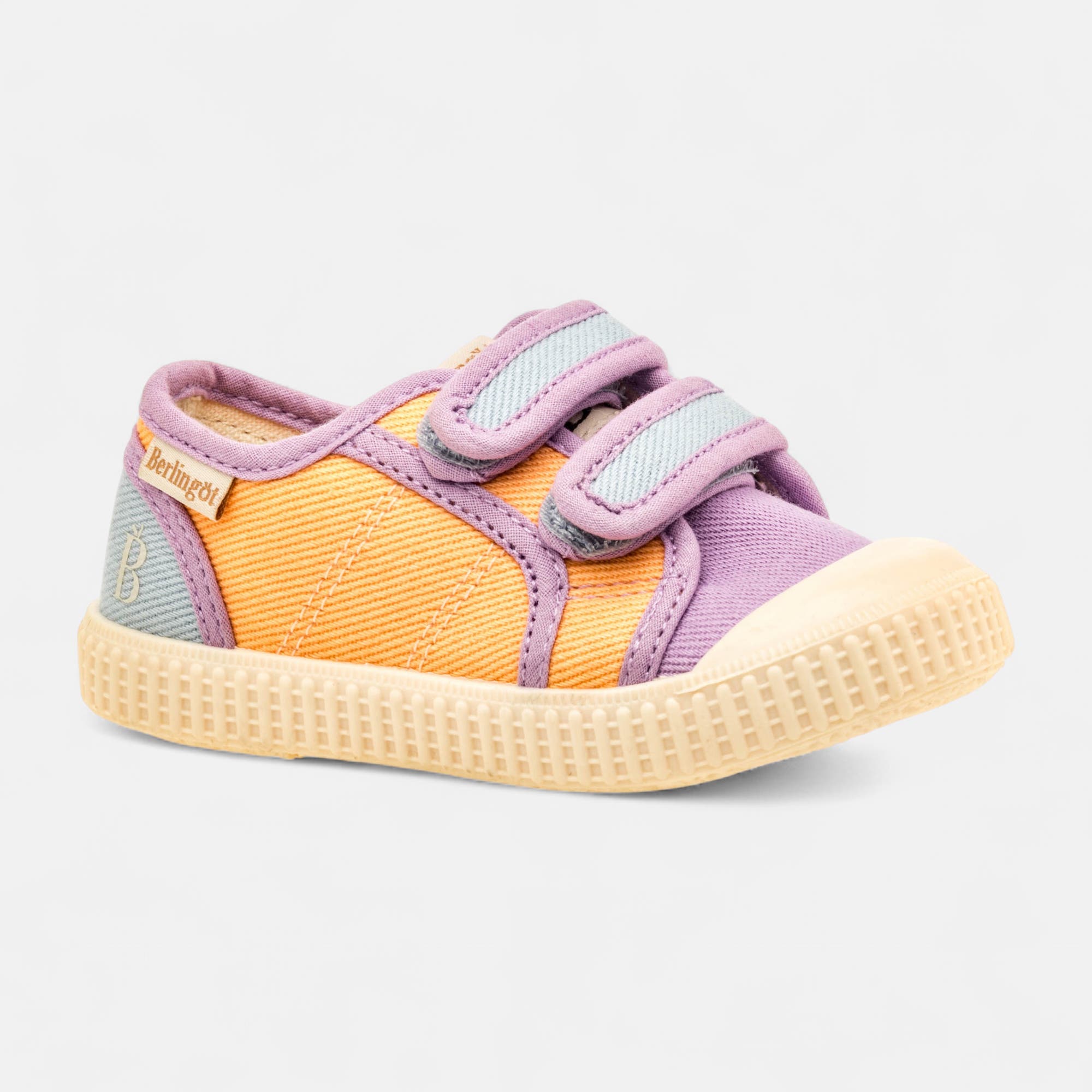 Baskets en toile Fille orange