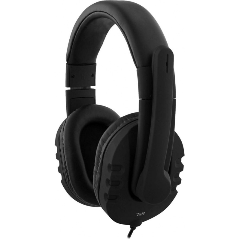 Micro casque tnb multimedia hs-300 avec prise de 3,5mm et adaptateur note book