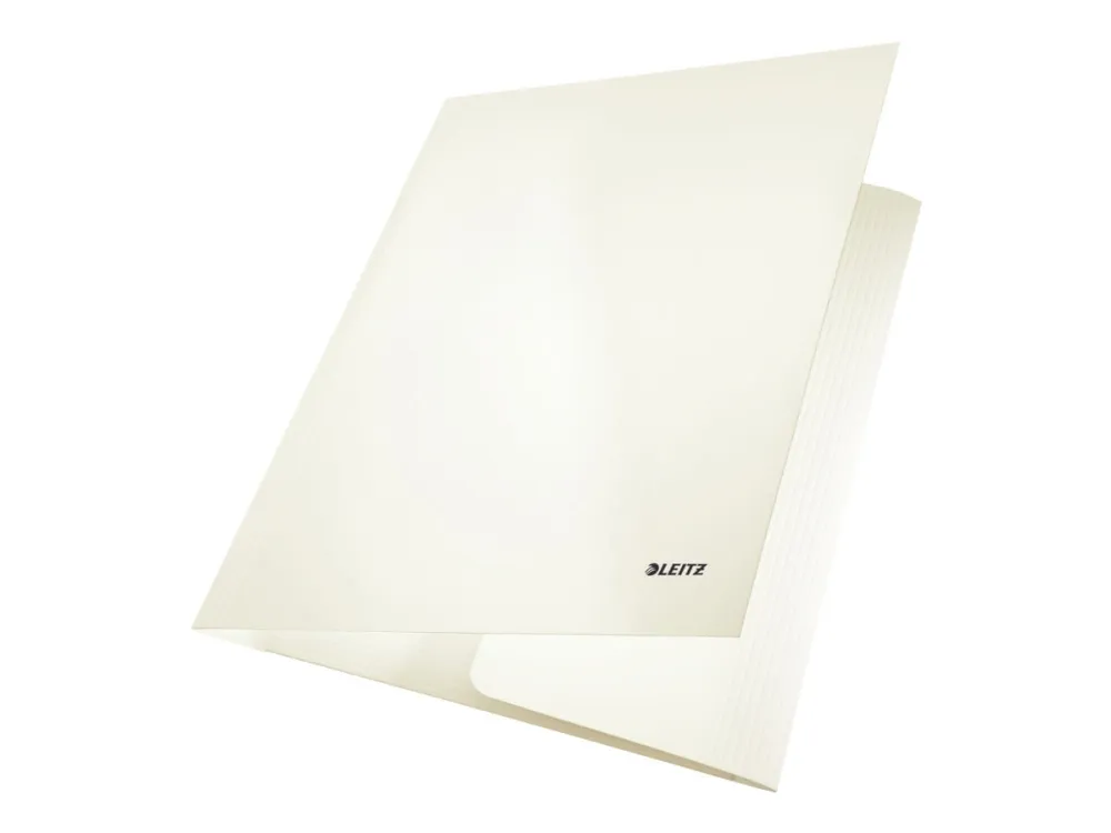 Elastikmappe A4 Leitz WOW - 3-folds mappe - blank perle hvid (stk.)