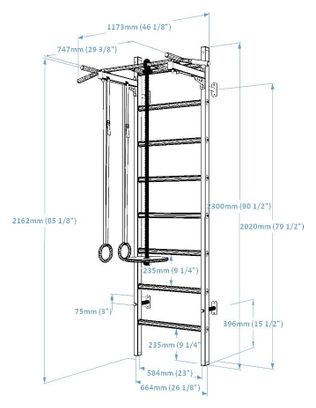 Espalier de gymnastique BenchK 221W  A204