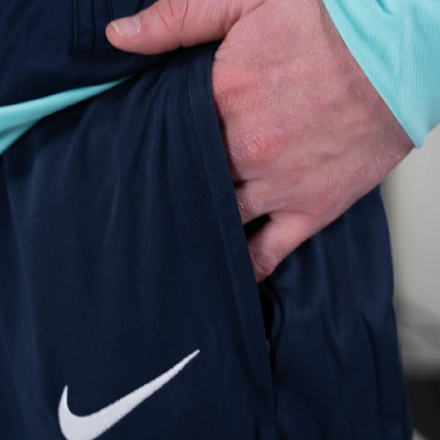 Nike KNVB Trainingspak 1/4-Zip 2024-2026 Donkerblauw Turquoise Zwart