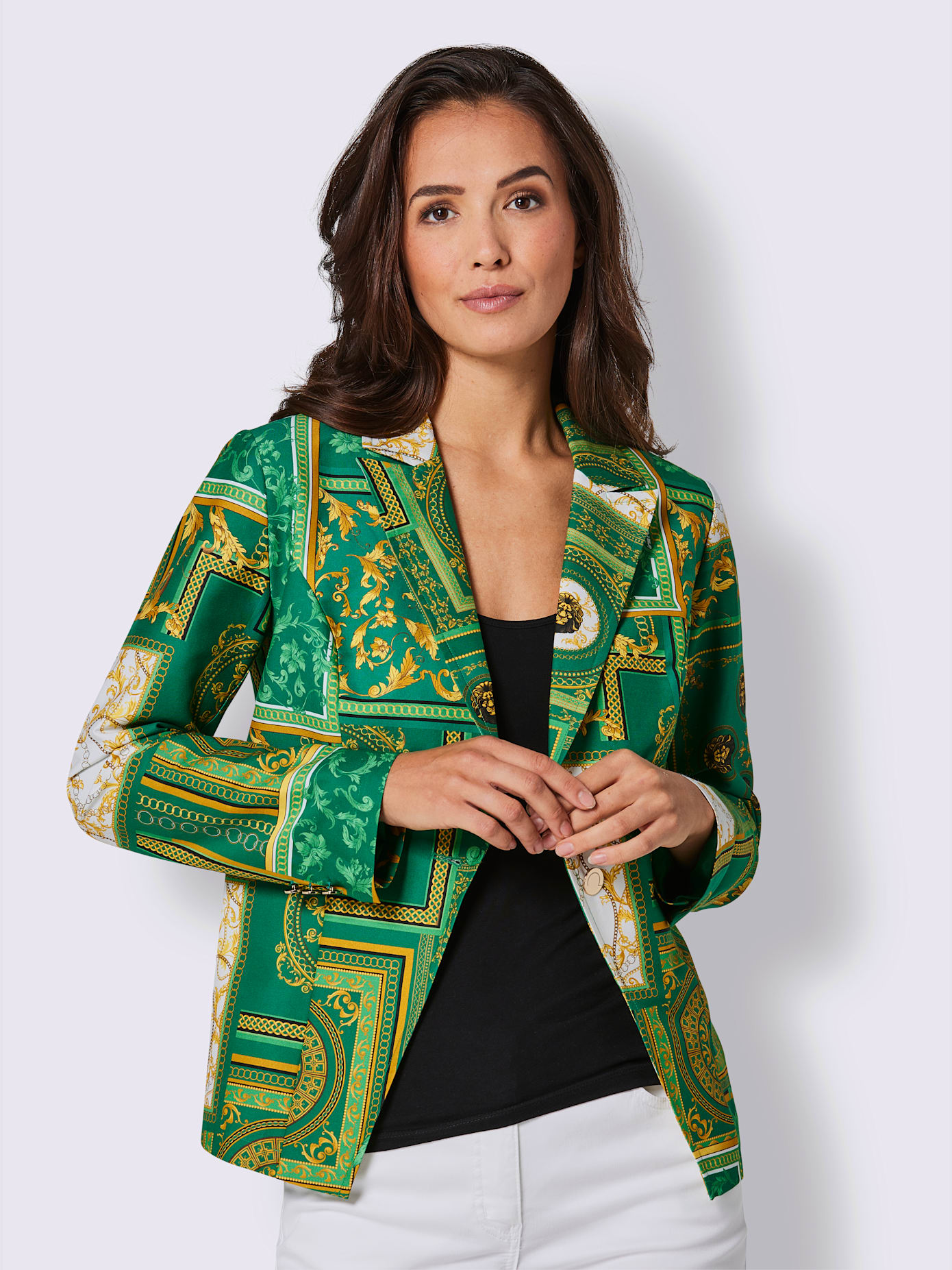 Blazer en soie et coton mélange de soie de qualité